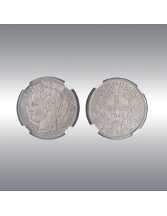 Second Republic, 5 Francs 1849 @ NGC MS65 2