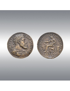 Charles V, Medal or Testone @ Extremely fine