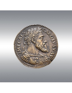 Charles V, Medal or Testone @ Extremely fine 2
