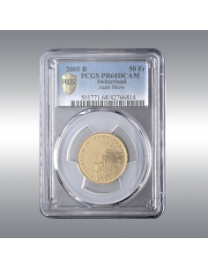 50 Francs 2005 PR68DCAM @ 100th anniversary of the Auto Show