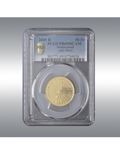50 Francs 2005 PR69DCAM @ 100 years of the Auto Show