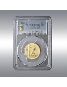 50 Francs 2007 PR69DCAM @ 100th anniversary of the Swiss...