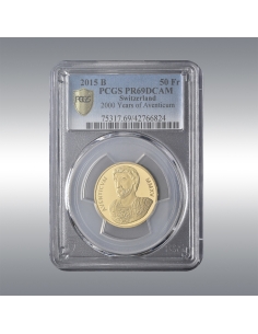 50 Francs 2015 PR69DCAM @ 2000 years of Avenches