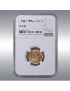 Victoria, 1/2 Sovereign 1900 @ NGC MS63
