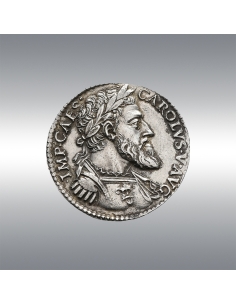 Charles V, Medal or Testone @ Nice pedigree 2
