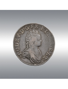 Louis XV, Ecu aux trois @ couronnes 1715 2