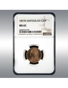 20 Francs Vreneli 1897 @ NGC MS65