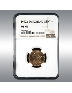 20 Francs Vreneli 1912 @ NGC MS64