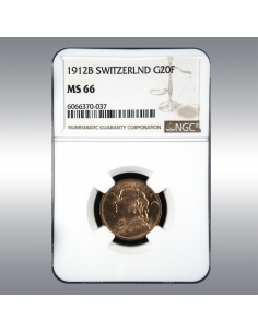 20 Francs Vreneli 1912 @ NGC MS66
