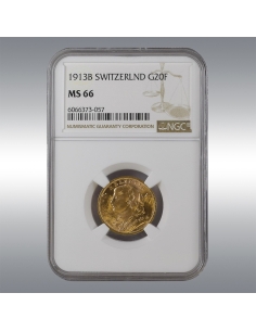 20 Francs Vreneli 1913 @ NGC MS66