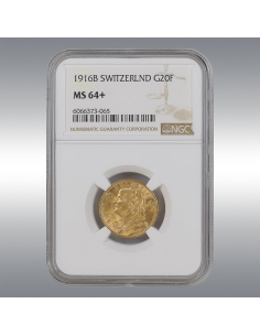 20 Francs Vreneli 1916 @ NGC MS64+