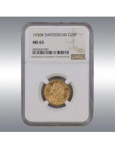 20 Francs Vreneli 1930 @ NGC MS65