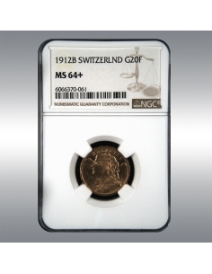 20 Francs Vreneli 1912 @ NGC MS64+