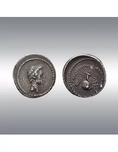 Julius Caesar, Denarius @ Merzbacher (1909)