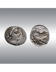 Drachm imitating Massalian @ Drachm ca. 250-200 BC