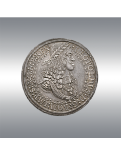Leopold I, Double Taler @ Old cabinet tone 2