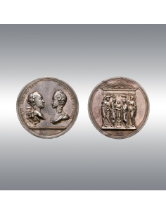 Frederick Augustus III @ Wedding Medal (1769)