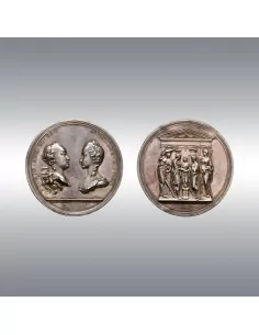 Frederick Augustus III of Saxony @ Wedding Medal 1769