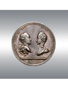 Frederick Augustus III @ Wedding Medal (1769) 2