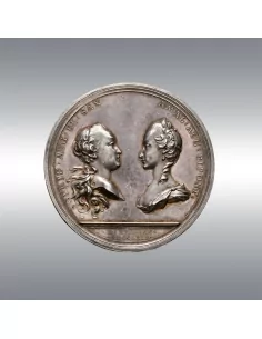 Frederick Augustus III of Saxony @ Wedding Medal 1769 2