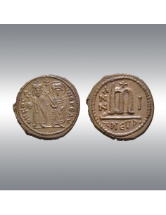 Phocas with Leontia, Follis @ Etienne Regnard Collection