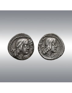 Obodas II with Hagaru I @ Drachm 11-10 BC