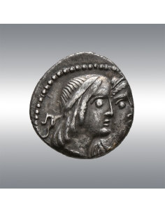 Obodas II with Hagaru I @ Drachm 11-10 BC 2