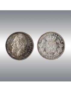 Leopold II, 5 Francs 1875 @ PCGS MS65 2