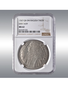 Ragusa, Taler 1767 @ NGC MS62 TOP POP