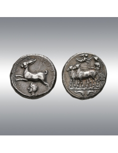 Messana, Tetradrachm @ Lovely coin with a nice pedigree