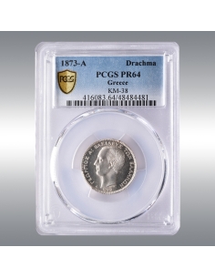 George I Drachm 1873 @ PCGS PR64 TOP POP (PCGS)