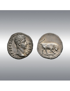 Augustus, Denarius 15-13 BC @ Extremely fine