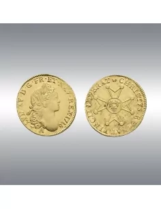 Louis XV, Louis d'or @ à la croix "Chevalier" 1718A