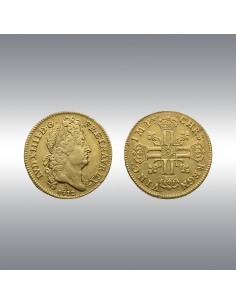 Louis XIV, Double Louis d'or @ au soleil 1712A