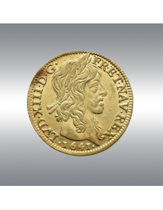 Louis XIII, Louis d'or @ à la mèche longue 1641A 2