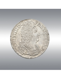 Louis XIV, Ecu aux @ 3 couronnes 1711C 2