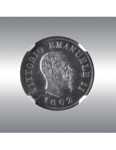 50 Centesimi 1862N @ NGC MS63 (Highest grade NGC) 2