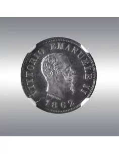 50 Centesimi 1862N @ NGC MS63 (Highest grade NGC) 2