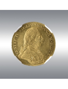 Sweden, Gustav IV Adolf @ Ducat 1800 - NGC MS61 TOP POP 2