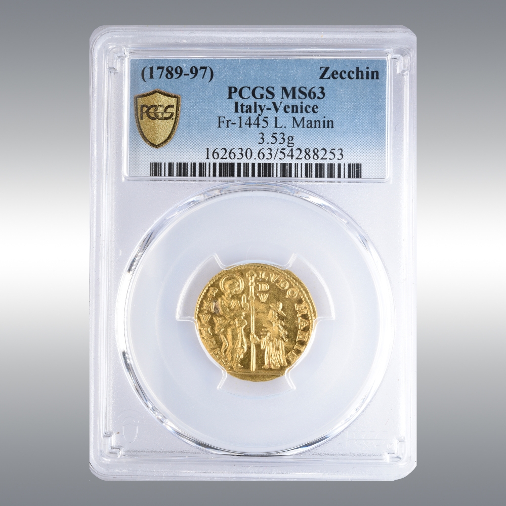 Venice, Ludovico Manin @ Zecchino - PCGS MS 63