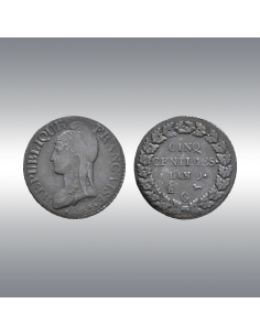 Consulate, 5 Centimes @ An 9 (1800-1801) by Dupré