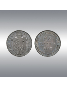 Pattern 25 Centimes 1847 @ Stuker Collection, Leu (1972)