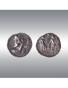 Republic, L. Caesius, Denarius 112-111 BC