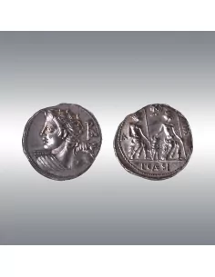 Republic, L. Caesius, Denarius 112-111 BC